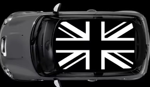 Adesivo bandiera mini cooper - bandiera,