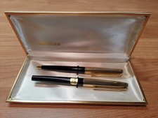 VINTAGE SET STILOGRAFICA PELIKAN 30 ROLLED GOLD  BALLPOINT FOUNTAIN PEN GERMANY