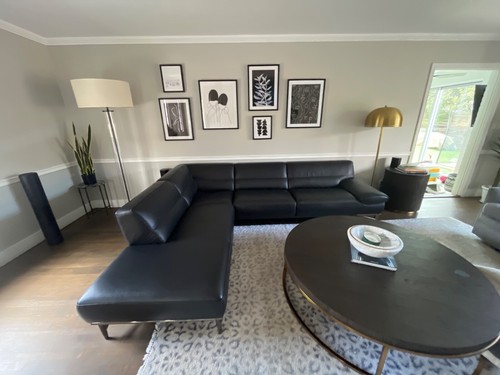 Roche bobois black sectional - bobois,