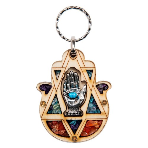 Hamsa legno decorativo - hamsa, in