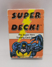 Super Hero Trading Card Game Deck Vintage 1994 Card Sharks Inc Usato, Completo