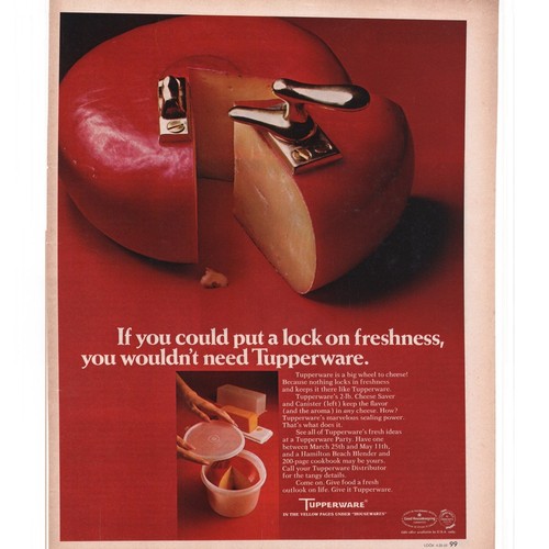 Tupperware advertisement 1968 - tupperware,