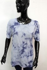 FILA Donna Taglia M Maglia T-shirt Multicolore Cotone Logo Woman Manica Corta