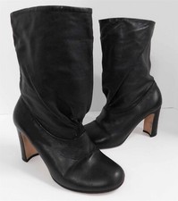 Prada Italy Black Lamb Leather