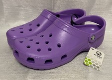 Zoccoli slip on CROCS CLASSIC CAYMAN uomo 10, donna 12 VIOLA - NUOVI CON ETICHETTE