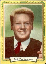 figurina Attori del cinema ed.Lampo Rec. #  140. Van Johnson