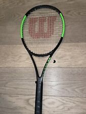 Racchetta tennis ragazzo wilson blade 98 v1 verde e nero