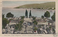 Lago Maggiore Isola Bella Giardino Mosaico e vista di Stresa f.p.