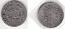 regno di napoli - 1 lira 1813 - gioacchino murat