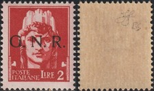 1943 2 lire soprastampa G.N.R
