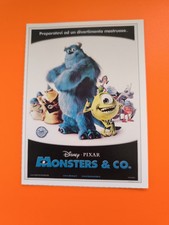 MONSTERS & CO. - 2001 MINI LOCANDINA CIAK DA COLLEZIONE FILM CINEMA