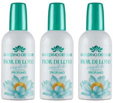 3 PZ x GIARDINO DEI SENSI PROFUMO FIOR DI LOTO CANDIDO DONNA 100 ML