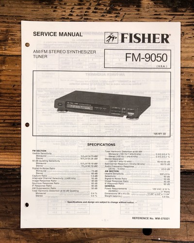 Fisher 9050 sintonizzatore - fm-9050,