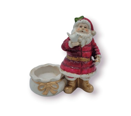 Portacandele babbo natale - natale, in