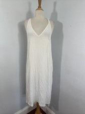 Brunello Cucinelli abito slip donna piccolo avorio minimalista