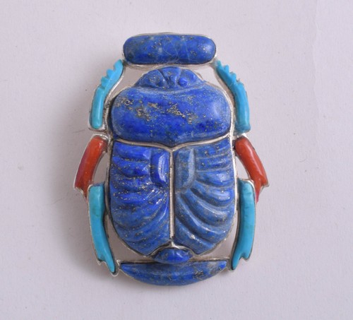 Ciondolo argento scarabeo - in,
