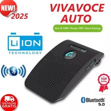 Vivavoce Bluetooth Auto microfono integrato per chiamata Bluetooth 5.0 Nero