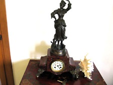 PENDOLA OROLOGIO A PENDOLO D'APPOGGIO "PARIGINA" FRANCIA FINE 800 PATTINATRICE