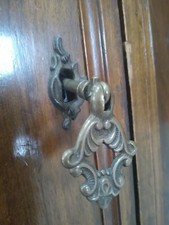 Chiave originale antica 800 ottone cassetto comò cucina credenza maniglie keys