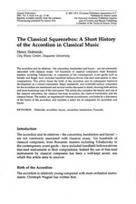 The Classical Squeezebox: A