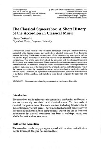 The classical squeezebox a - the, squeezebox:
