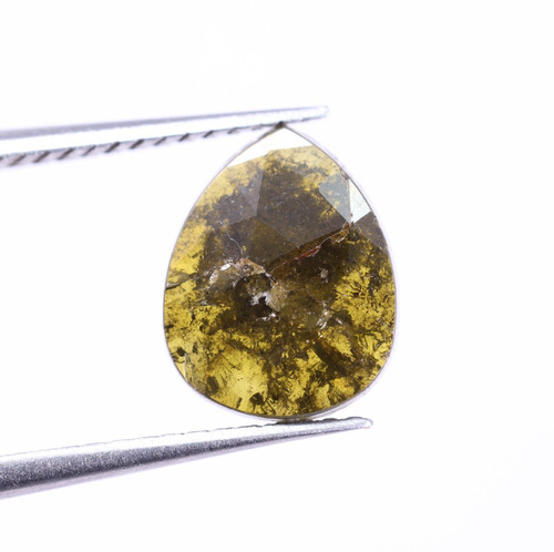 Diamante giallo marrone - giallo-marrone, pera