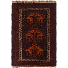 Tappeto persiano Baluchi afgano vintage 3x5 piedi annodato a mano tappeto lana orientale