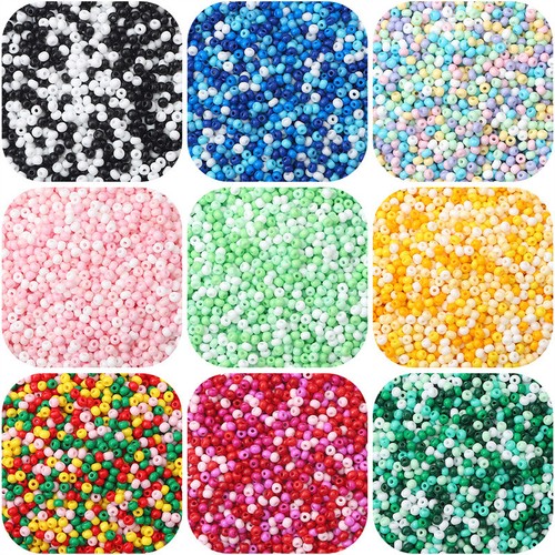 Lotto perline sfuse colorate