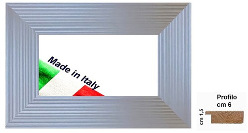 Cornice legno argento - legno,