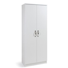 Armadio scarpiera 2 ante 71x38x182 cm Scarpiere armadietto bianco made in italia