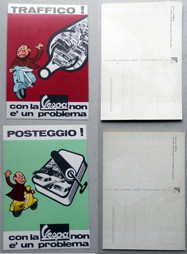 Vespa piaggio cartoline - 2,