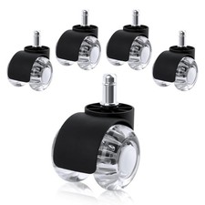 VFANDV Rotelle Sedia Ufficio Set di 5, 11 x 22MM