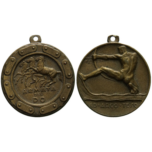 Medaglia armata del - po, bronzo