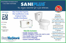 Nuovo kit allungato saniflo - nuovo, wc