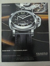 *ADVERTISING PUBBLICITA' OROLOGIO LUMINOR PANERAI GMT  - 2012