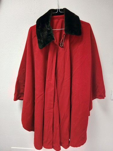Mantella rossa donna 100 - mantella, 100%