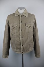 LEVI'S GIUBBINO GIACCA UOMO Tg. L MAN JACKET DENIM  JEANS VINTAGE COTONE MONTONE