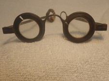 MARTIN'S MARGINS RARISSIMO ACCIAIO CON INSERTI IN CORNO OCCHIALI DA LETTURA GEORGIANI!