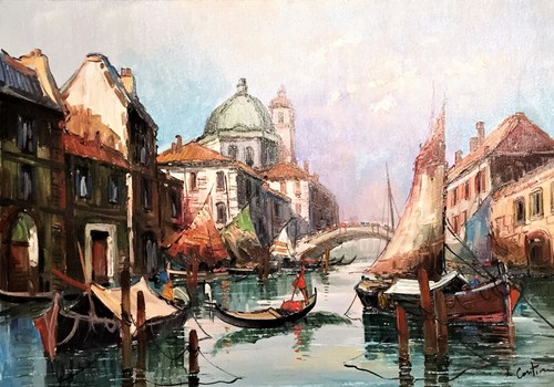 Splendida venezia olio su - venezia,