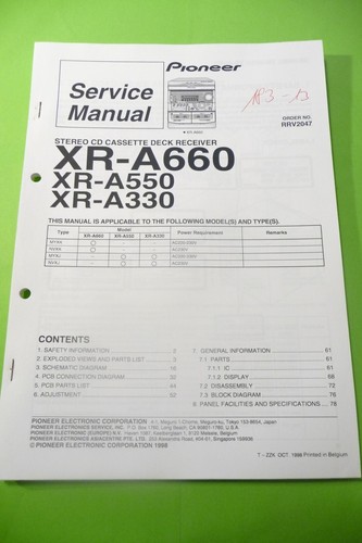 Manuale servizio pioneer - di,