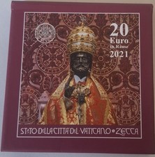 VATICANO MONETE RAME 10 E 20 EURO IN COFANETTO FDC ARTE E FEDE 2020-21-22-23-24
