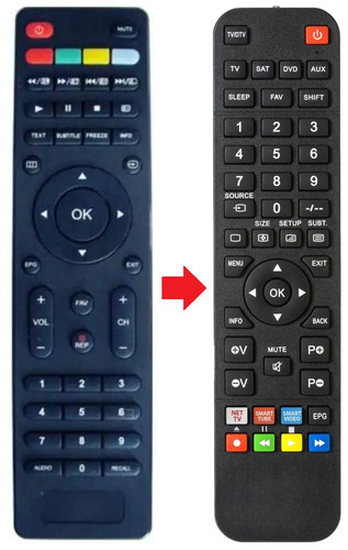 Telecomando adatto per mpman - telecomando,