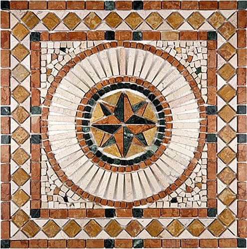 Rosone mosaico marmo x - rosone,