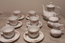 Servizio tazzine the Te Seltmann Bavaria ANNABELL  porcellana decoro fiori GERMA