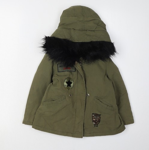 Cappotto parka verde - , zara