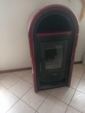 Stufa a legna nordica Mod.Stefany 9kw Usata Due Stagioni Rivestita Maiolica 