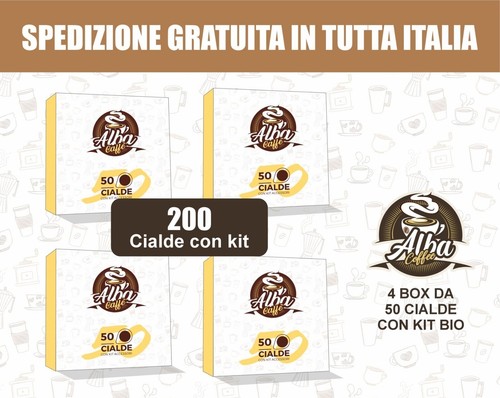 Albacaffe 200 cialde con - con, kit