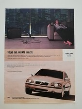 Clipping Pubblicità Advertising 2003 VOLVO S60 Mirate in Alto