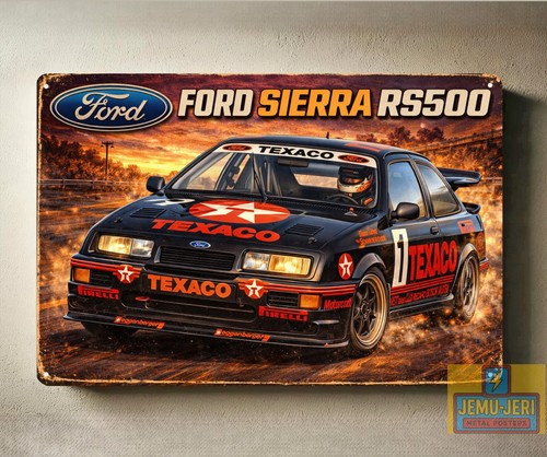 Poster metallo auto corsa - metallo, da