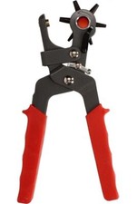 PINZA FUSTELLATRICE A 6 FUSTELLE PER FORARE BUCARE PELLE, CUOIO, GOMMA E CARTONE